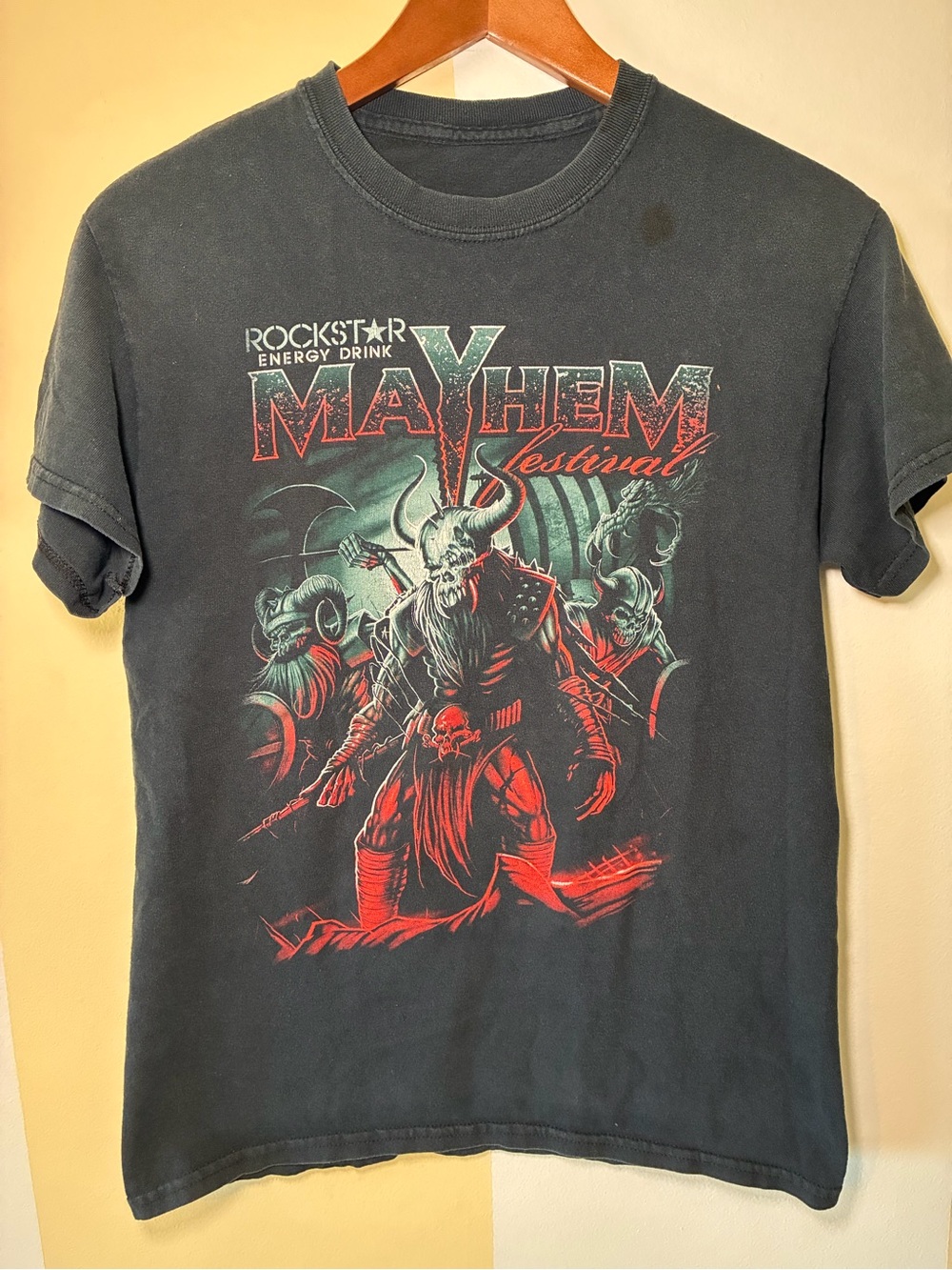 2015 Mayhem Festival Rockstar Energy Tour T Shirt Metal Band Graphics Medium